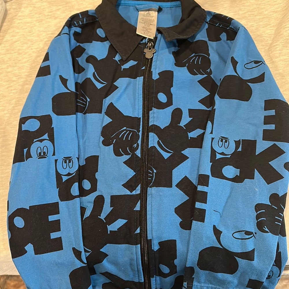 Blue/black Mickey Mouse light weight jacket